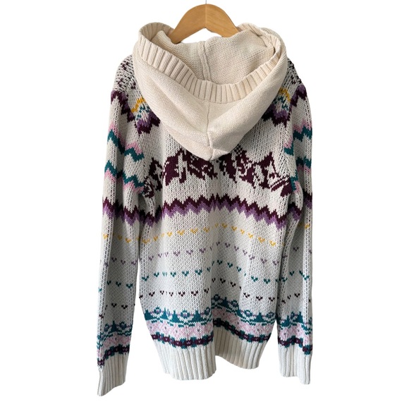 Roots Kids Hooded Knit Cardigan with Pattern - Picture 2 of 7